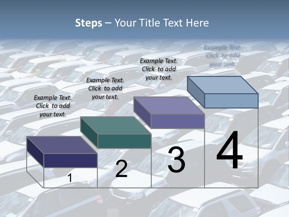 New Cars At Port PowerPoint Template