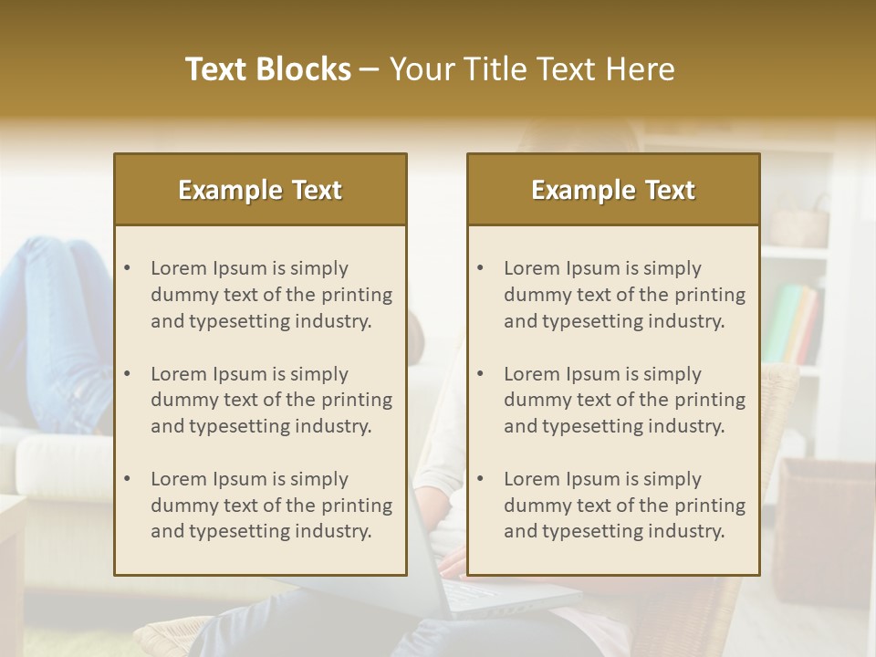 Beautiful Girl Is Using Headset, Isolated On White PowerPoint Template