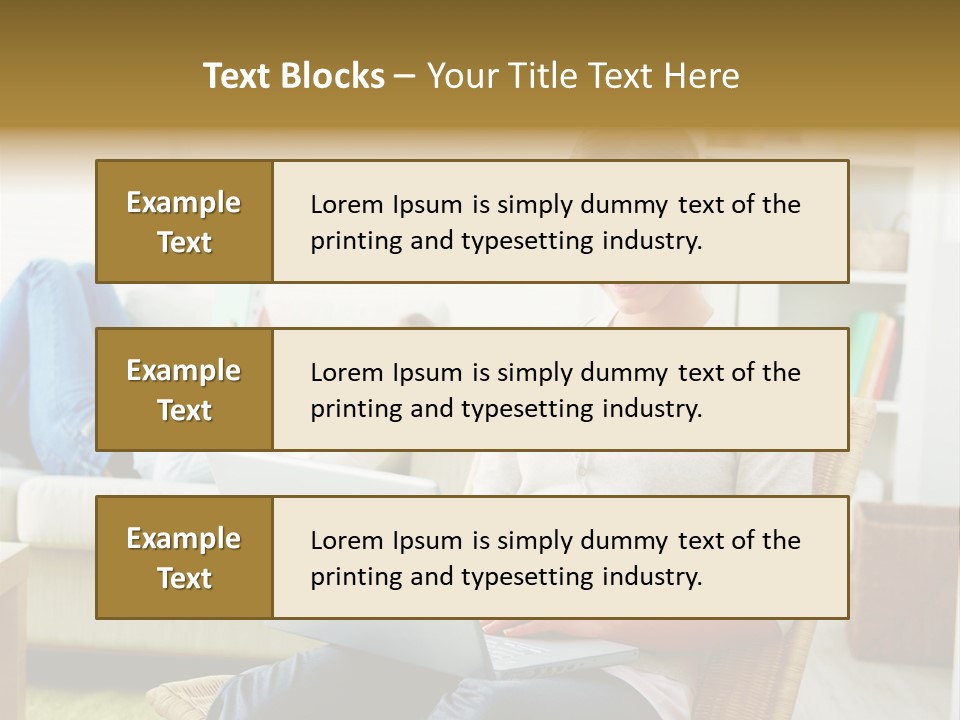 Beautiful Girl Is Using Headset, Isolated On White PowerPoint Template