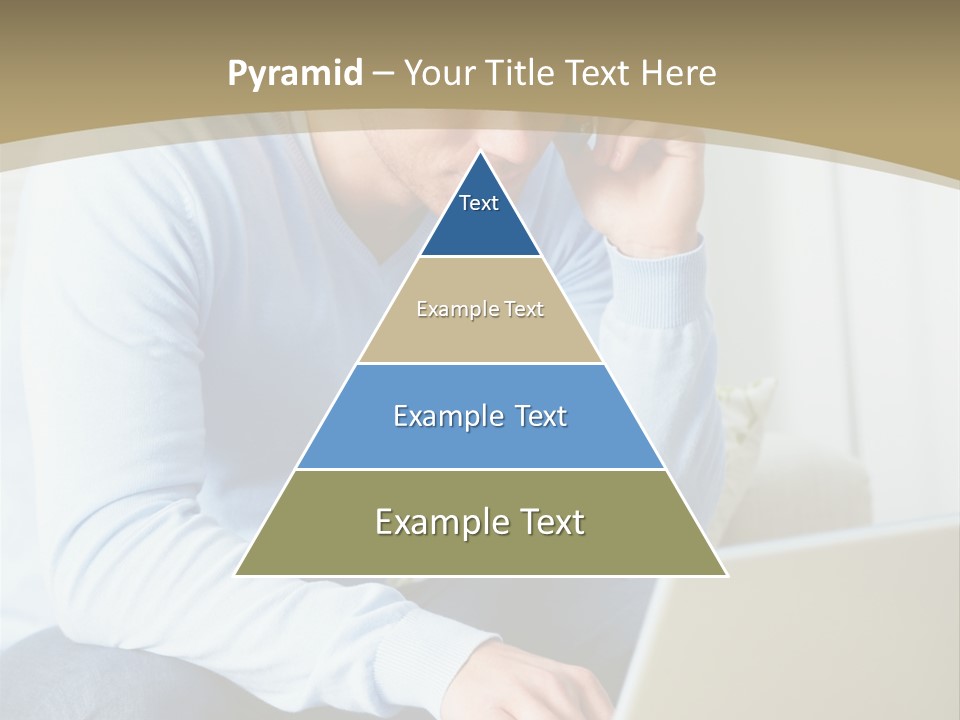 Beautiful Girl Is Using Headset, Isolated On White PowerPoint Template