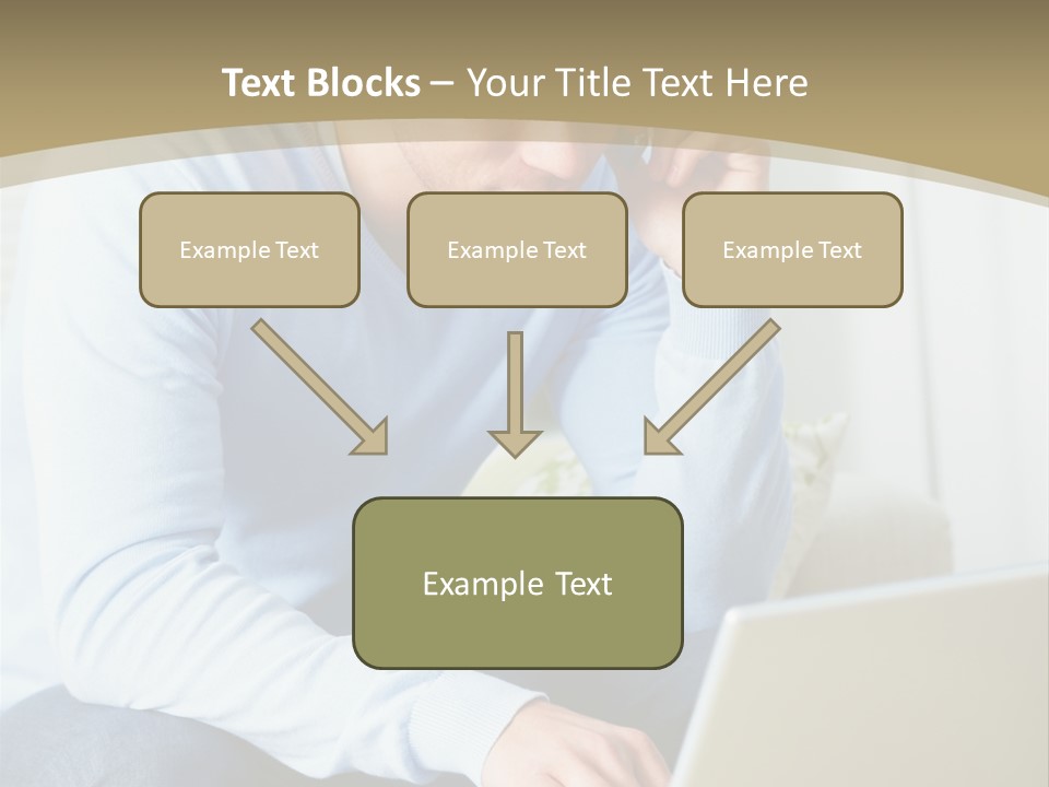 Beautiful Girl Is Using Headset, Isolated On White PowerPoint Template