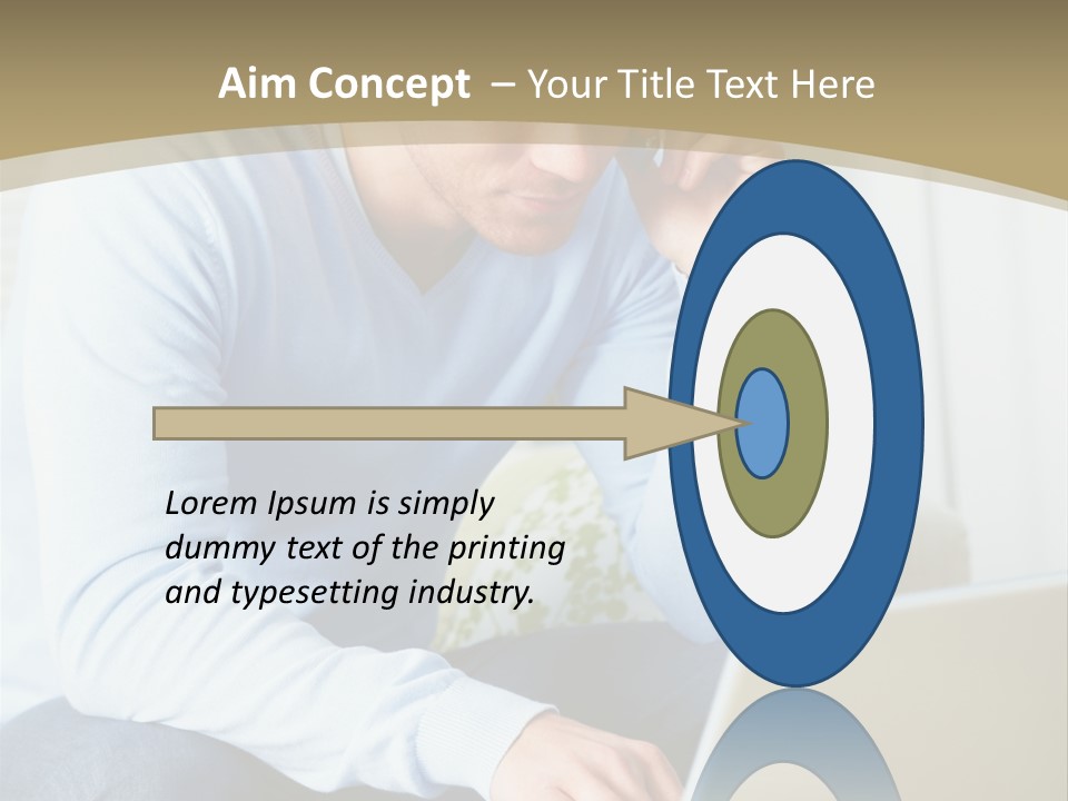 Beautiful Girl Is Using Headset, Isolated On White PowerPoint Template