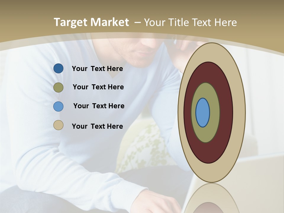 Beautiful Girl Is Using Headset, Isolated On White PowerPoint Template