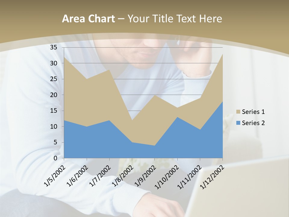 Beautiful Girl Is Using Headset, Isolated On White PowerPoint Template