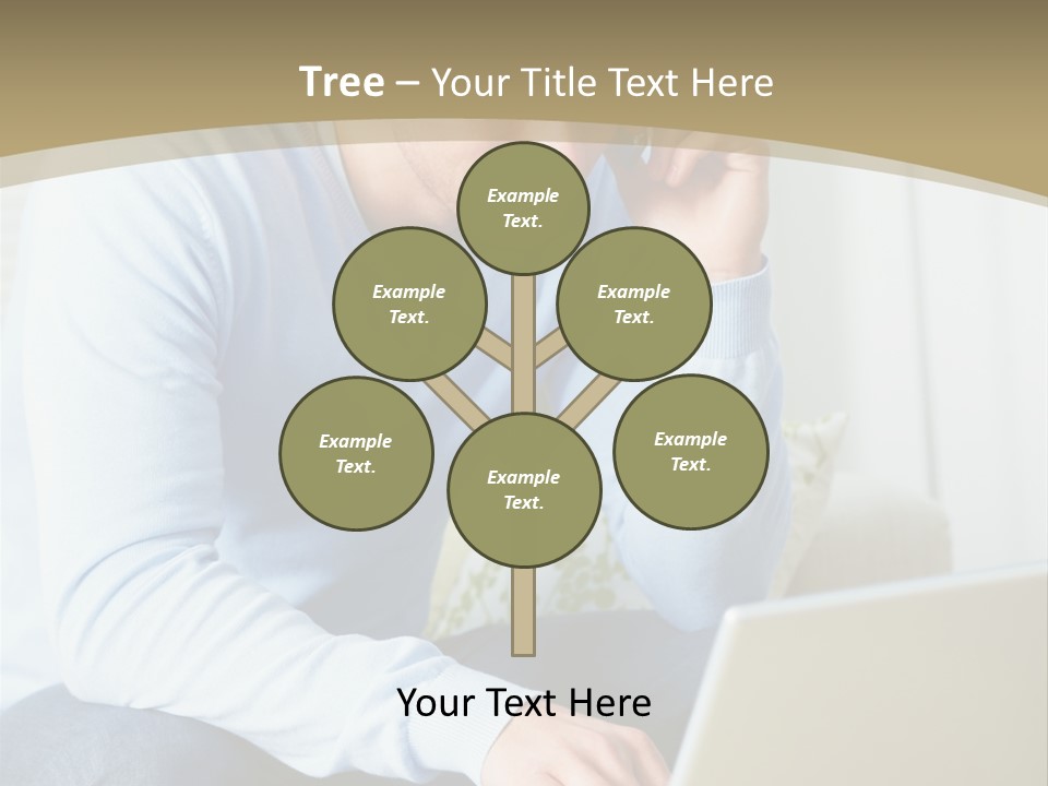 Beautiful Girl Is Using Headset, Isolated On White PowerPoint Template