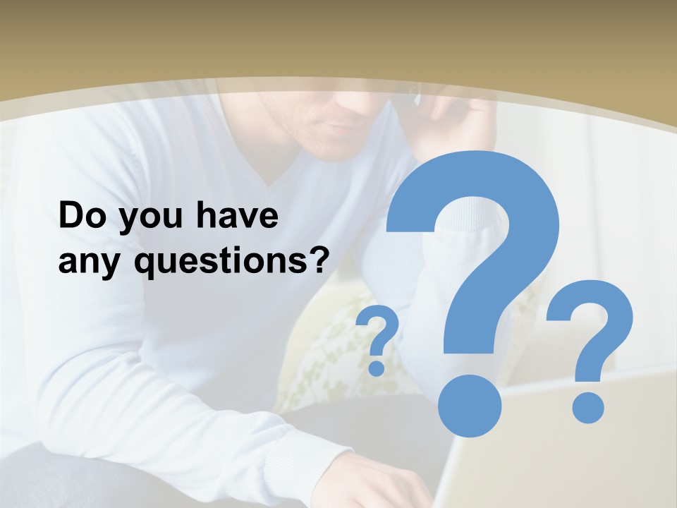 Beautiful Girl Is Using Headset, Isolated On White PowerPoint Template