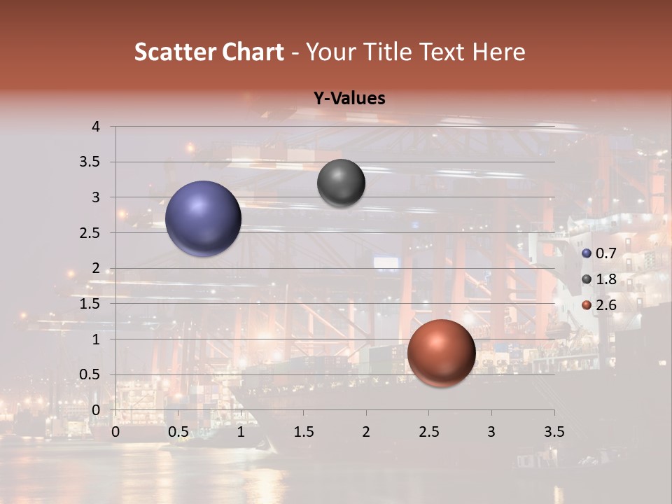 Shipbuilding Dock Sunset PowerPoint Template