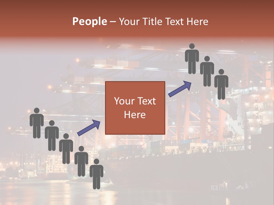 Shipbuilding Dock Sunset PowerPoint Template