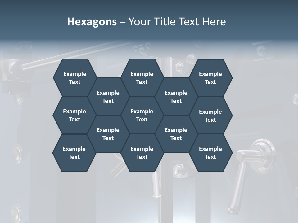 Illustration Of A Secure Bank Vault Up Close PowerPoint Template