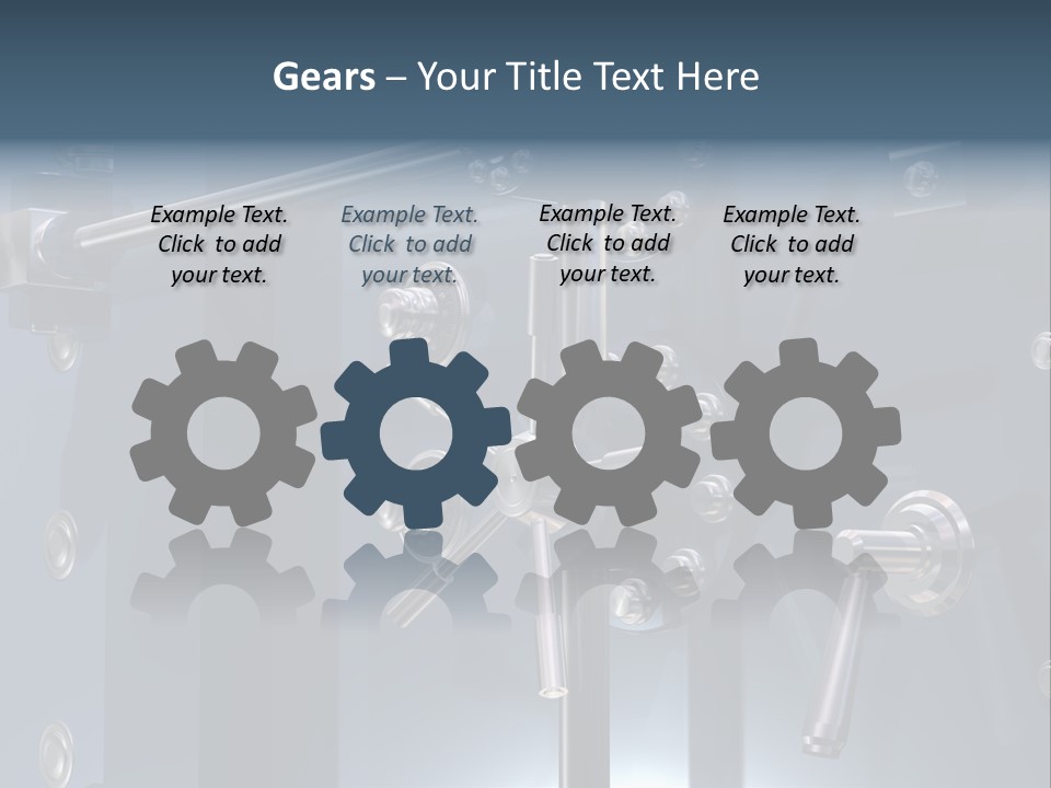 Illustration Of A Secure Bank Vault Up Close PowerPoint Template