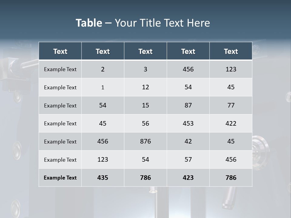 Illustration Of A Secure Bank Vault Up Close PowerPoint Template