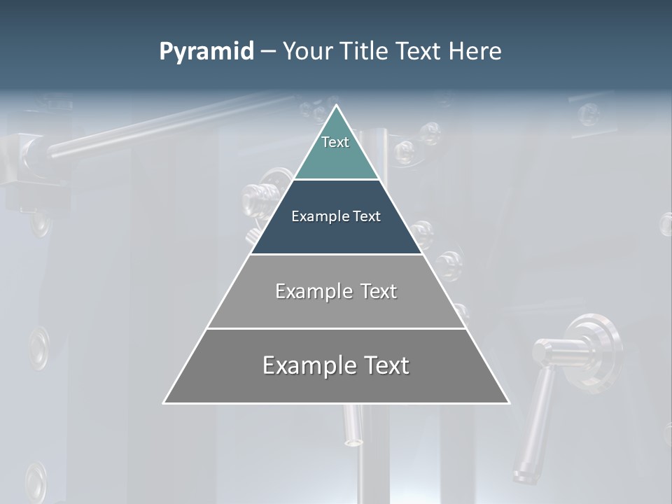 Illustration Of A Secure Bank Vault Up Close PowerPoint Template