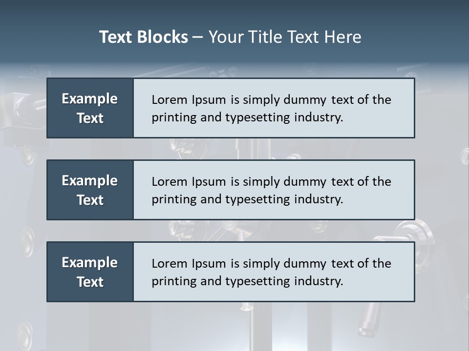 Illustration Of A Secure Bank Vault Up Close PowerPoint Template