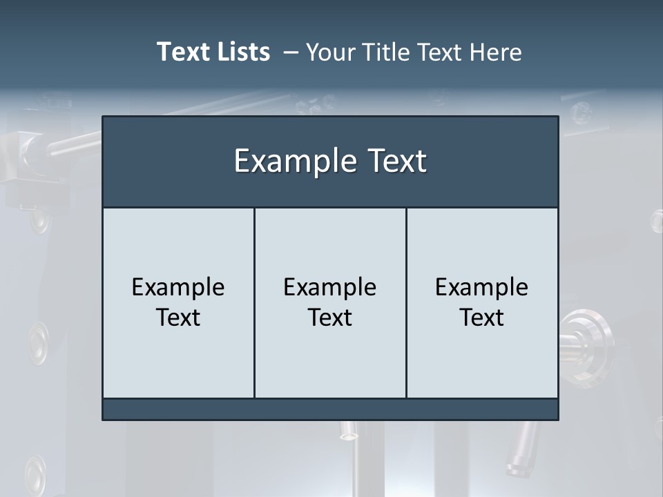 Illustration Of A Secure Bank Vault Up Close PowerPoint Template