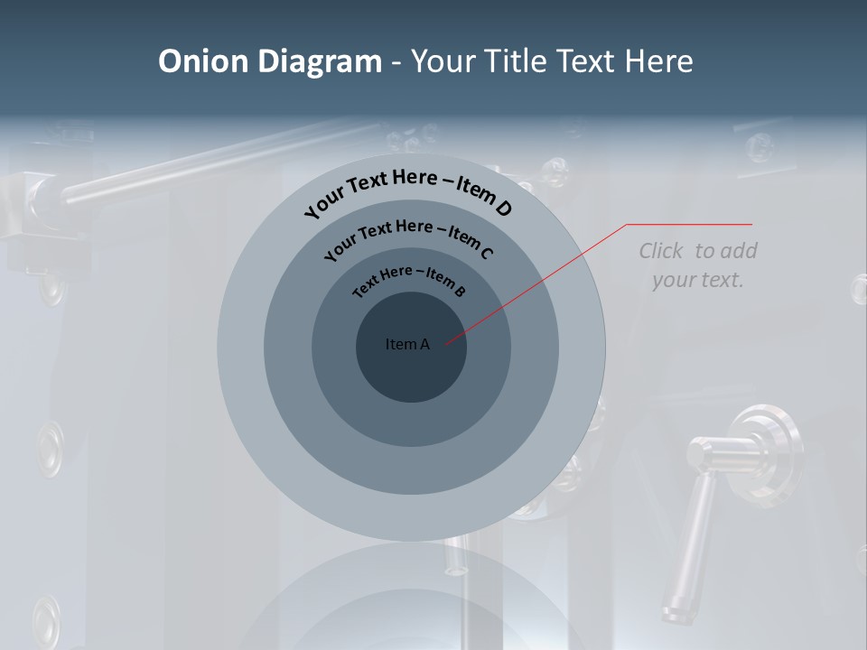 Illustration Of A Secure Bank Vault Up Close PowerPoint Template