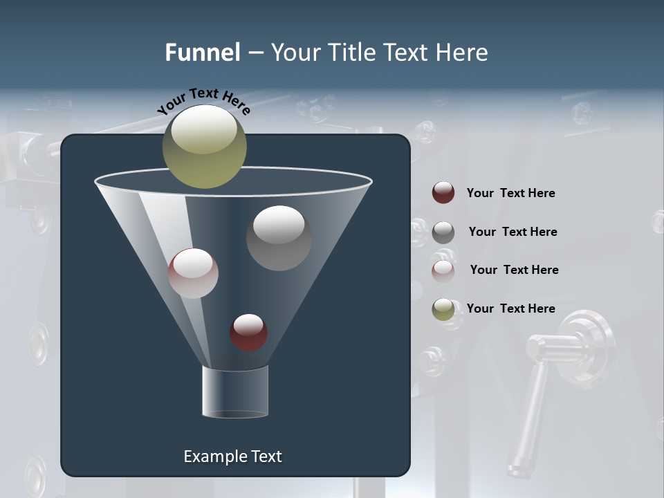 Illustration Of A Secure Bank Vault Up Close PowerPoint Template