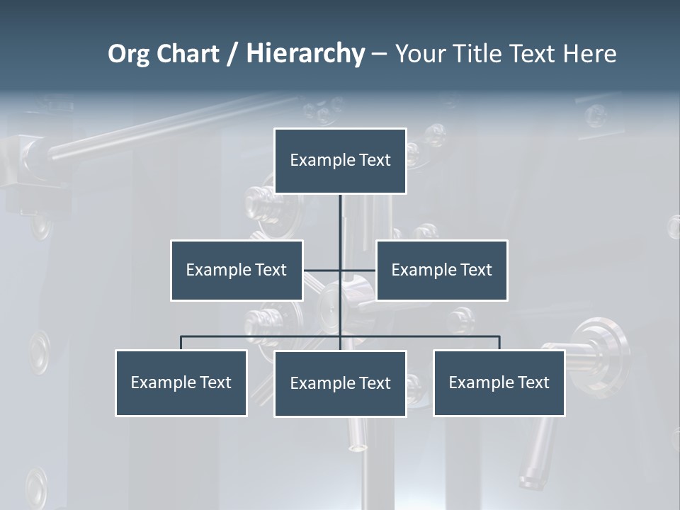 Illustration Of A Secure Bank Vault Up Close PowerPoint Template