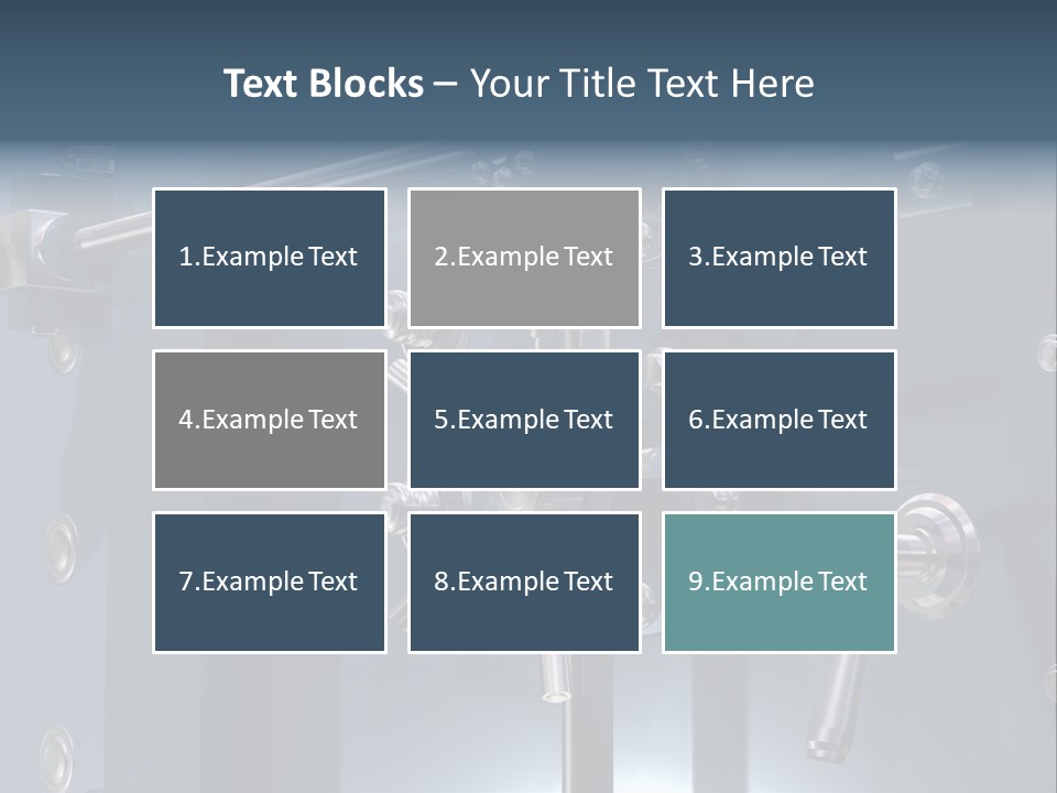 Illustration Of A Secure Bank Vault Up Close PowerPoint Template