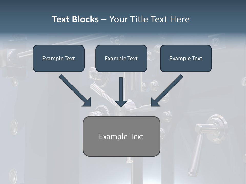 Illustration Of A Secure Bank Vault Up Close PowerPoint Template