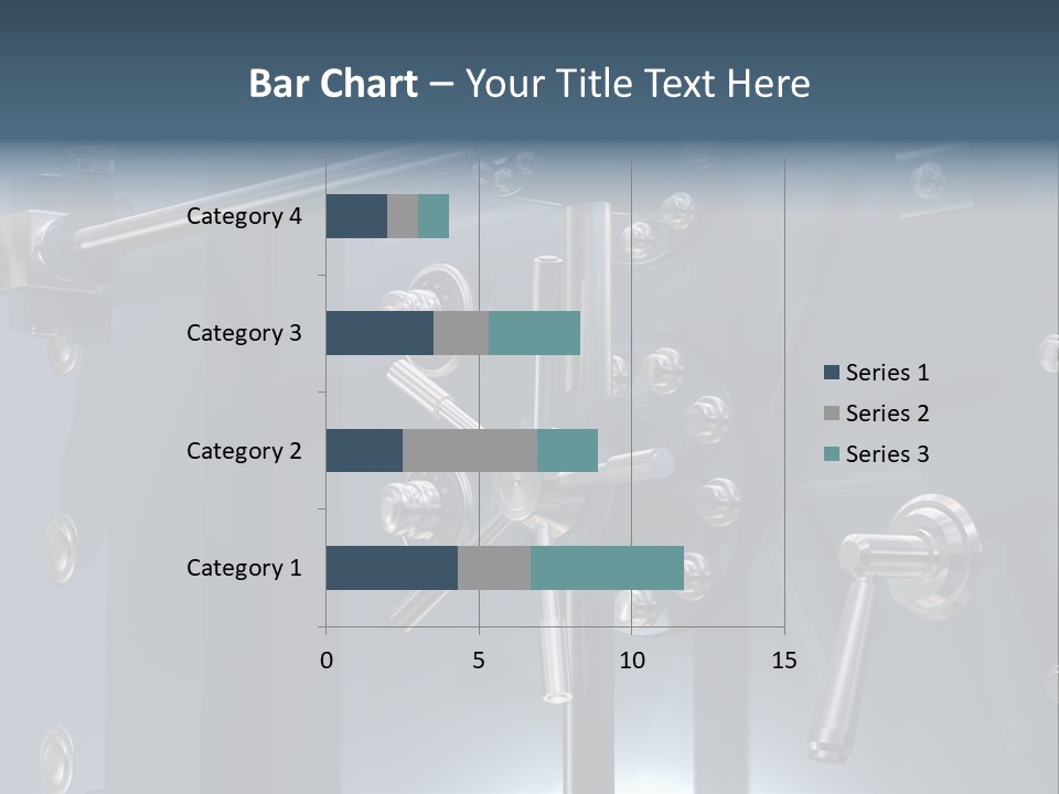 Illustration Of A Secure Bank Vault Up Close PowerPoint Template