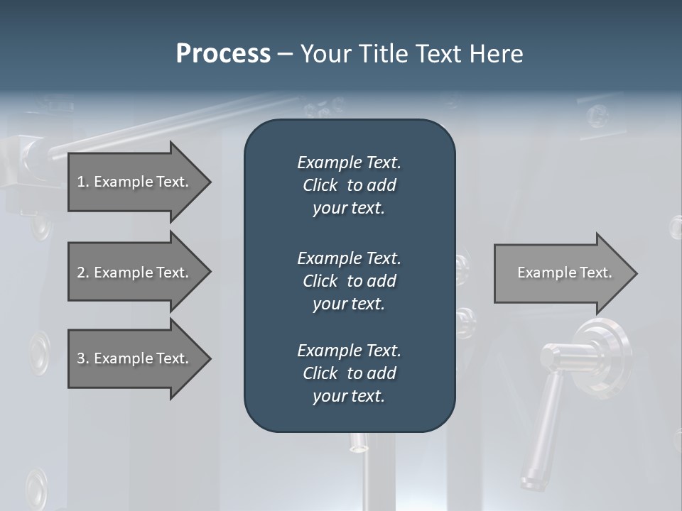 Illustration Of A Secure Bank Vault Up Close PowerPoint Template