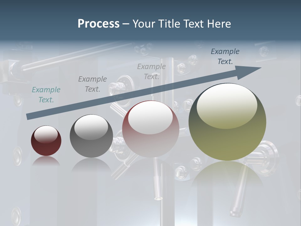 Illustration Of A Secure Bank Vault Up Close PowerPoint Template