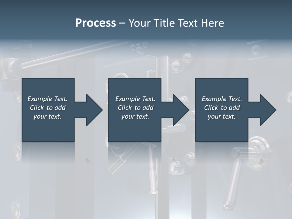 Illustration Of A Secure Bank Vault Up Close PowerPoint Template