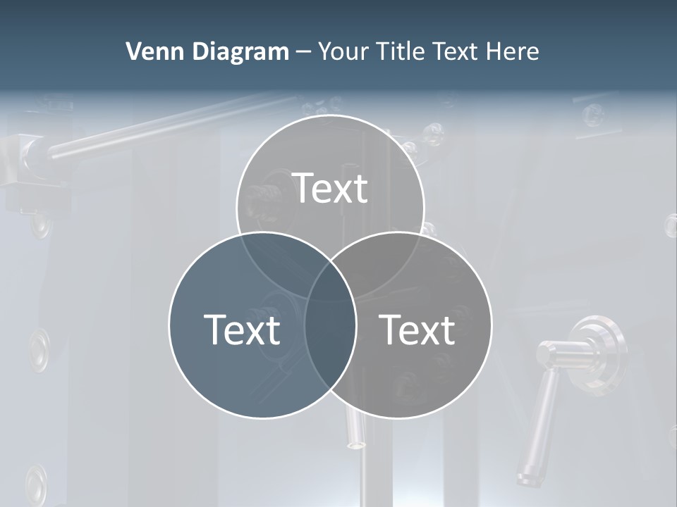 Illustration Of A Secure Bank Vault Up Close PowerPoint Template