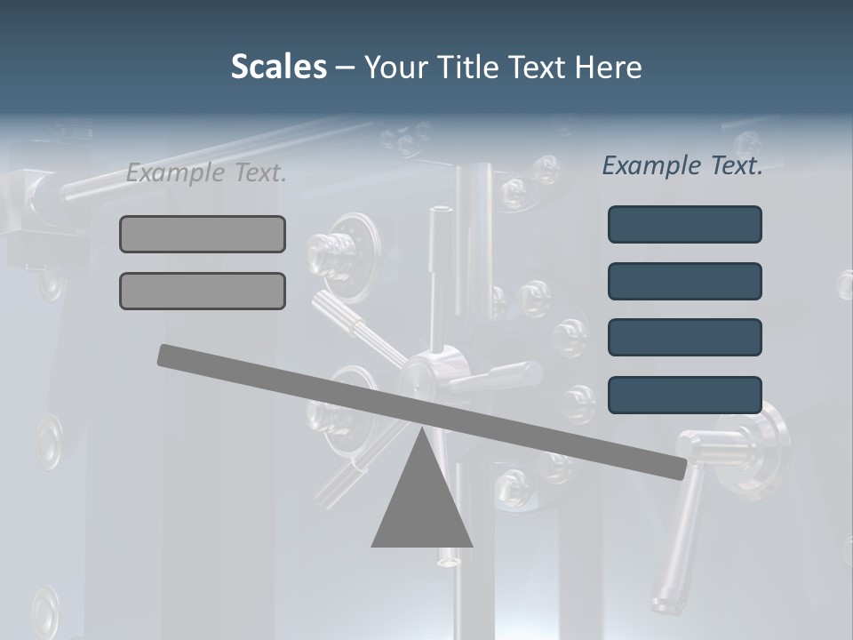 Illustration Of A Secure Bank Vault Up Close PowerPoint Template