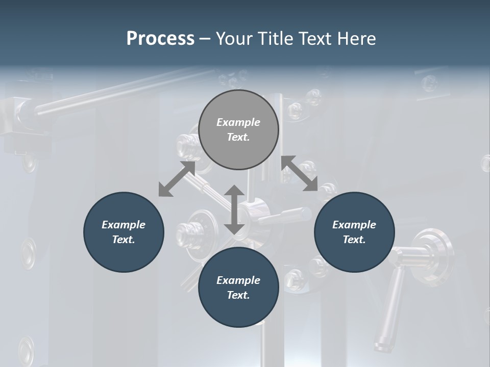 Illustration Of A Secure Bank Vault Up Close PowerPoint Template