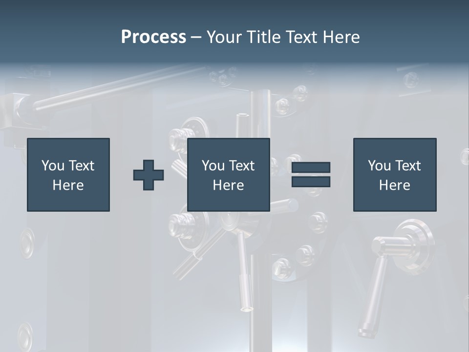 Illustration Of A Secure Bank Vault Up Close PowerPoint Template