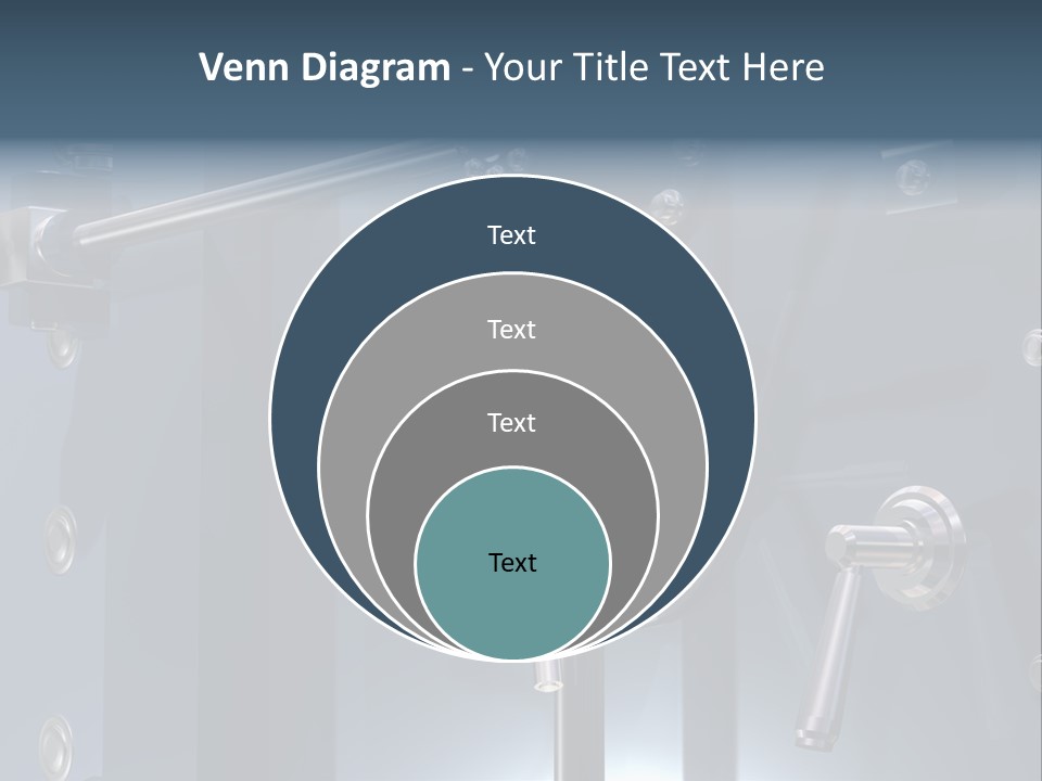 Illustration Of A Secure Bank Vault Up Close PowerPoint Template