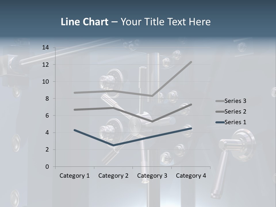 Illustration Of A Secure Bank Vault Up Close PowerPoint Template