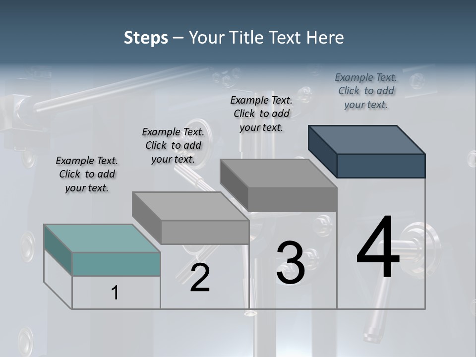 Illustration Of A Secure Bank Vault Up Close PowerPoint Template