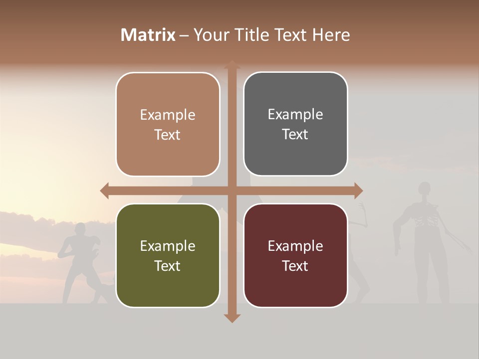 Zombies With A Sky Background PowerPoint Template