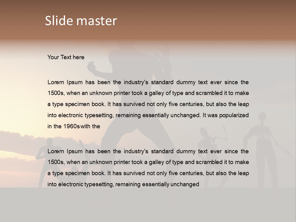 Zombies With A Sky Background PowerPoint Template