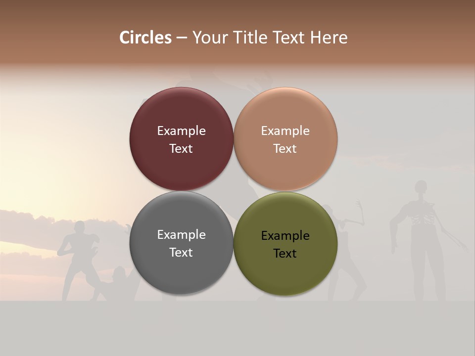 Zombies With A Sky Background PowerPoint Template