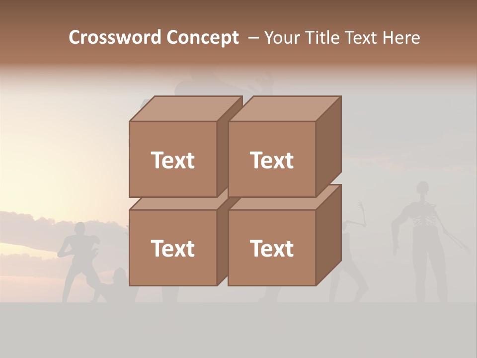 Zombies With A Sky Background PowerPoint Template