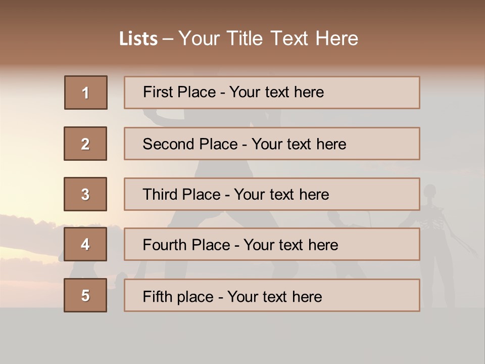 Zombies With A Sky Background PowerPoint Template