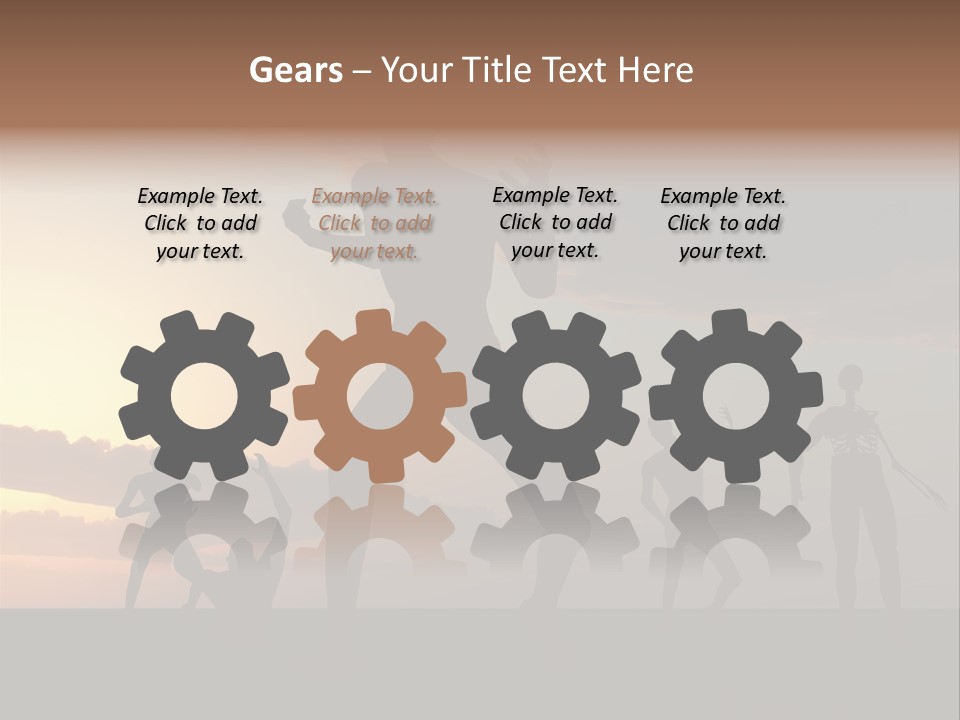 Zombies With A Sky Background PowerPoint Template