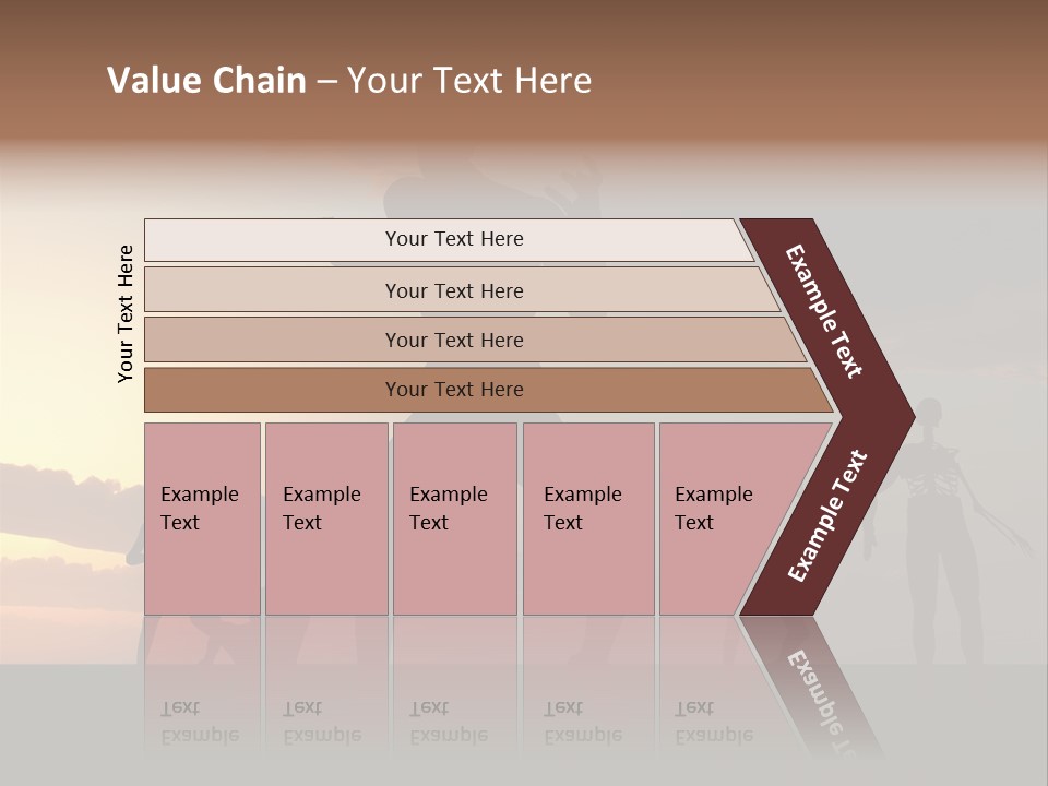 Zombies With A Sky Background PowerPoint Template