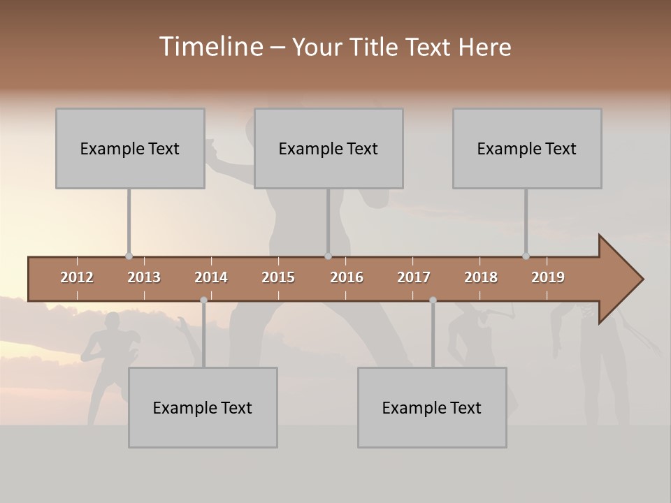 Zombies With A Sky Background PowerPoint Template
