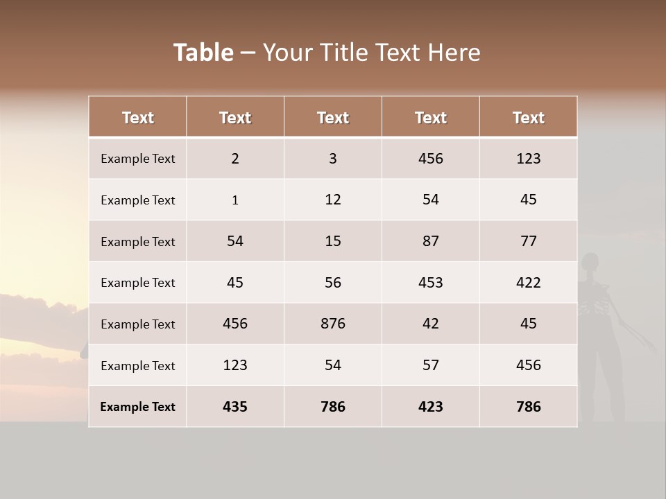 Zombies With A Sky Background PowerPoint Template
