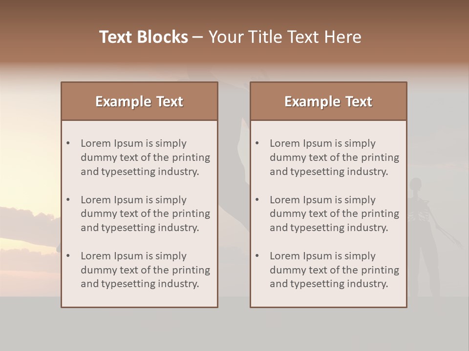 Zombies With A Sky Background PowerPoint Template
