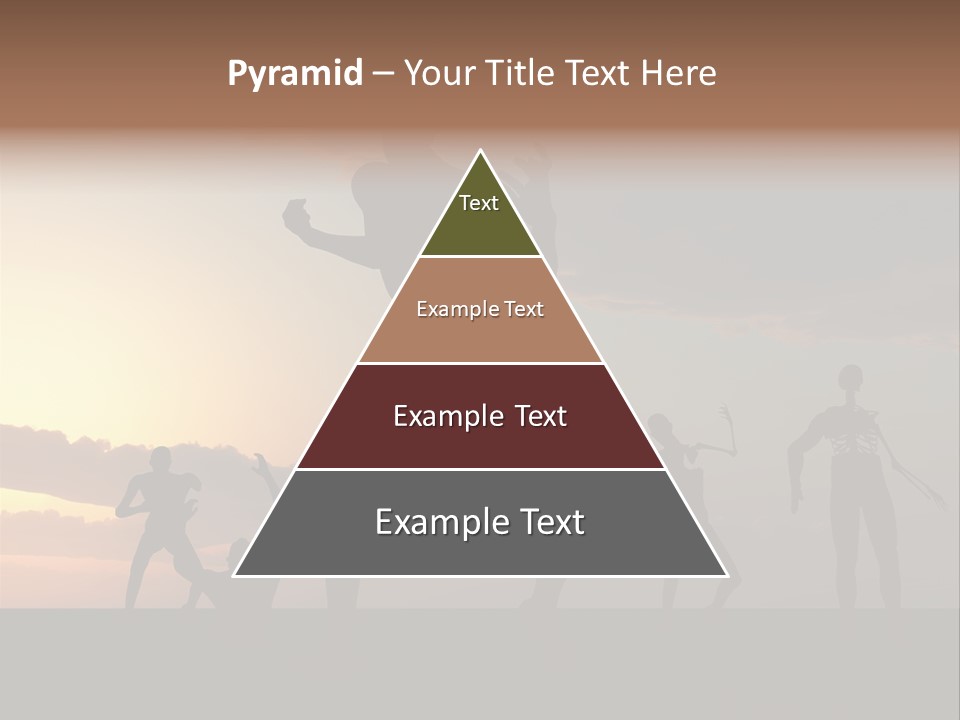 Zombies With A Sky Background PowerPoint Template