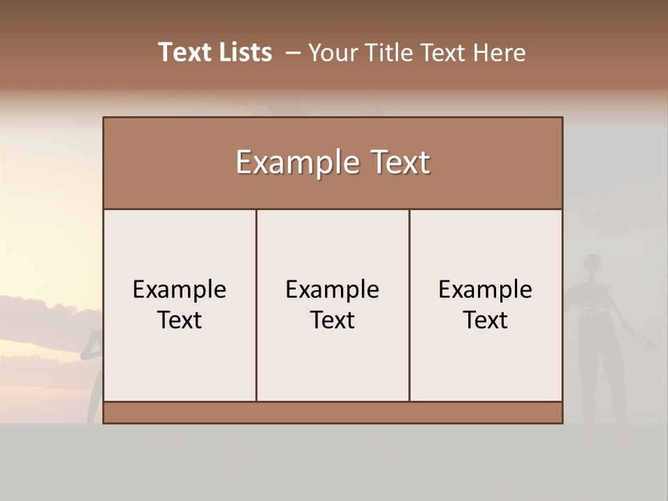 Zombies With A Sky Background PowerPoint Template