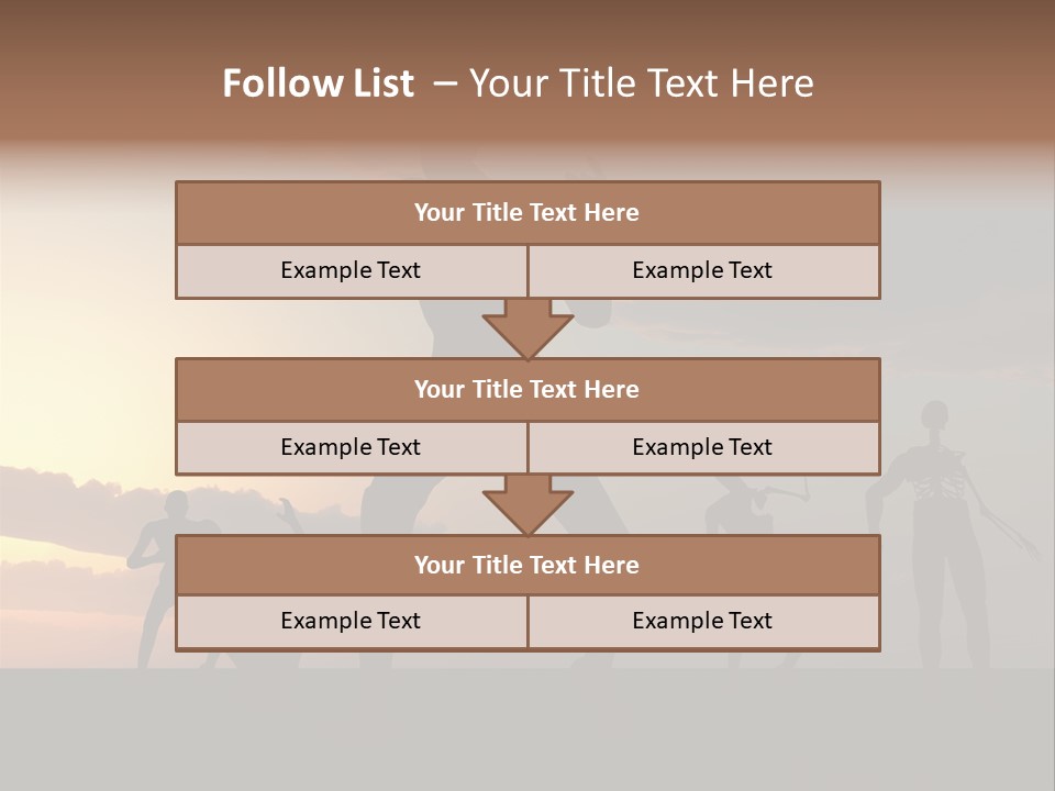 Zombies With A Sky Background PowerPoint Template