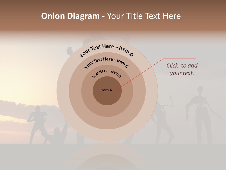 Zombies With A Sky Background PowerPoint Template