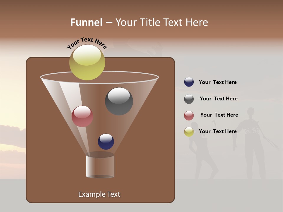 Zombies With A Sky Background PowerPoint Template