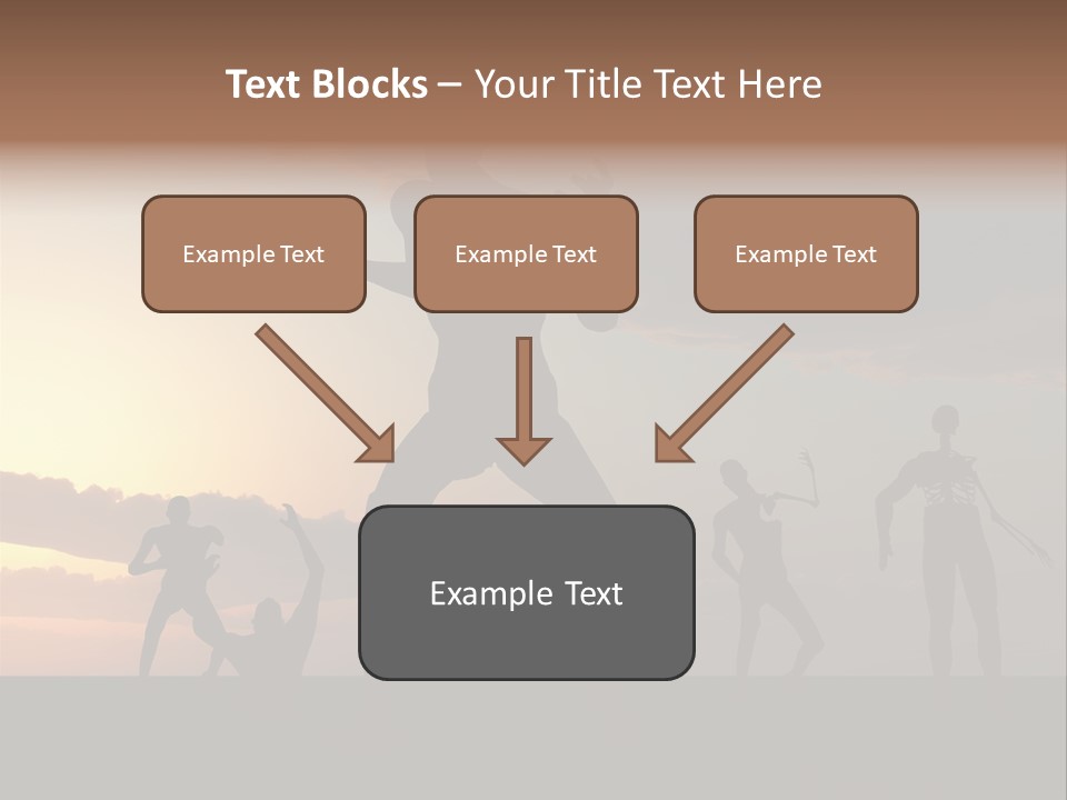 Zombies With A Sky Background PowerPoint Template